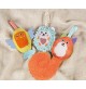 Clementoni- Soft Happy Animals-Spirale, Giocattolo Morbido da Appendere, Gioco Passeggino Neonato, Bambini 0-36 mesi-100% Lavabile, Multicolore, 17799